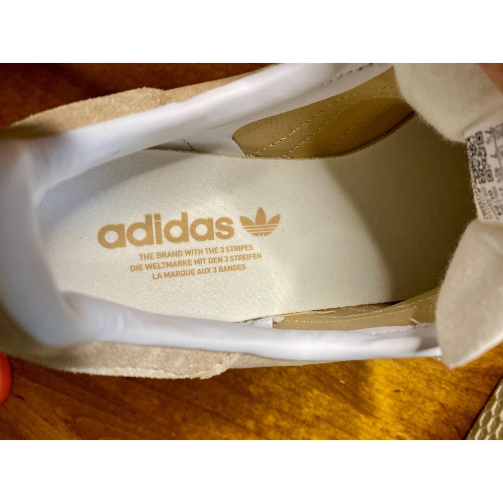 NWOT/B Adidas Gazelle Women Beige Suede Classic Sneakers Shoes Size 7.5 US - Picture 9 of 13